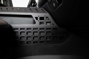 RAM 1500 TRX Center Console Molle Panels & Digital Device Bridge - Addictive Desert Designs - Hammer Black - `21-`27